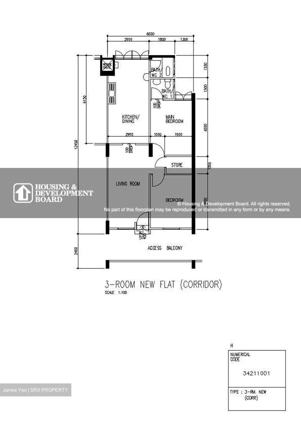 Blk 539 Bedok North Street 3 (Bedok), HDB 3 Rooms #588614451
